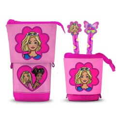 Barbie Pop Up Federmäppchen mit 2 löschbaren Gelstiften