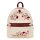 Loungefly Midi-Rucksack Cream & Red Floral