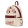 Loungefly Midi-Rucksack Cream & Red Floral