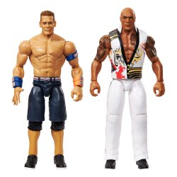 WWE Main Event Showdown Actionfiguren The Rock Final Boss vs John Cena 2-Pack 15 cm
