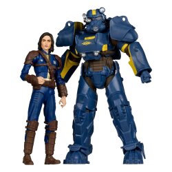 Fallout 4 Statuen 2er-Pack T-60 Vault Tec & Sole Survivor 18 cm