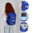 Sonic The Hedgehog Mercury Underseat Cabin Bag Rucksack Sega Action Blue