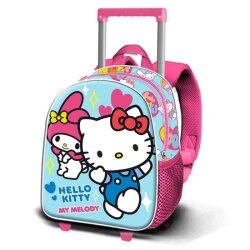 Sanrio 3D Rucksack mit Rädern Hello Kitty Friendship Blue Small