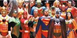 DC Comics Glasposter Justice League 60 x 30 cm