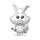 Disney POP! Vinyl Figur Sketched- White Rabbit 9 cm