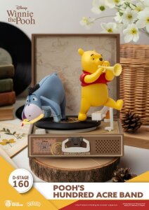 Winnie Puuh Record Player Series PVC Figur Poohs Hundred Acre Band 12 cm